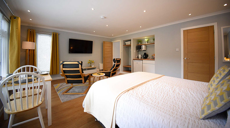 Medina Accommodation in Portree contains a large Smart TV with Netflix at our Apartment