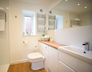 Our Apartment in Portree contains a Shower Room with Shower and Heated Towel Rail